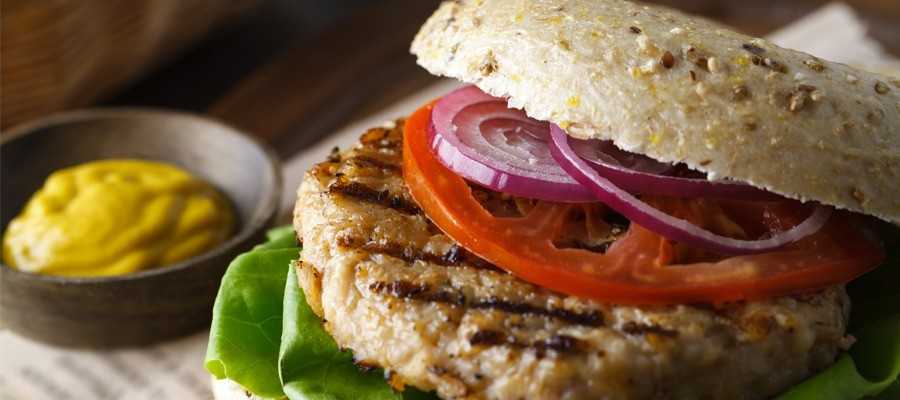 Burger de dinde hachée