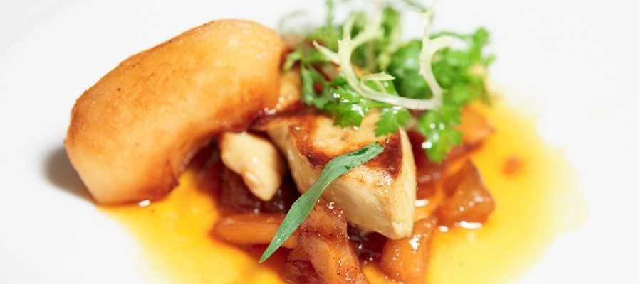 Foie gras poêlé aux pommes