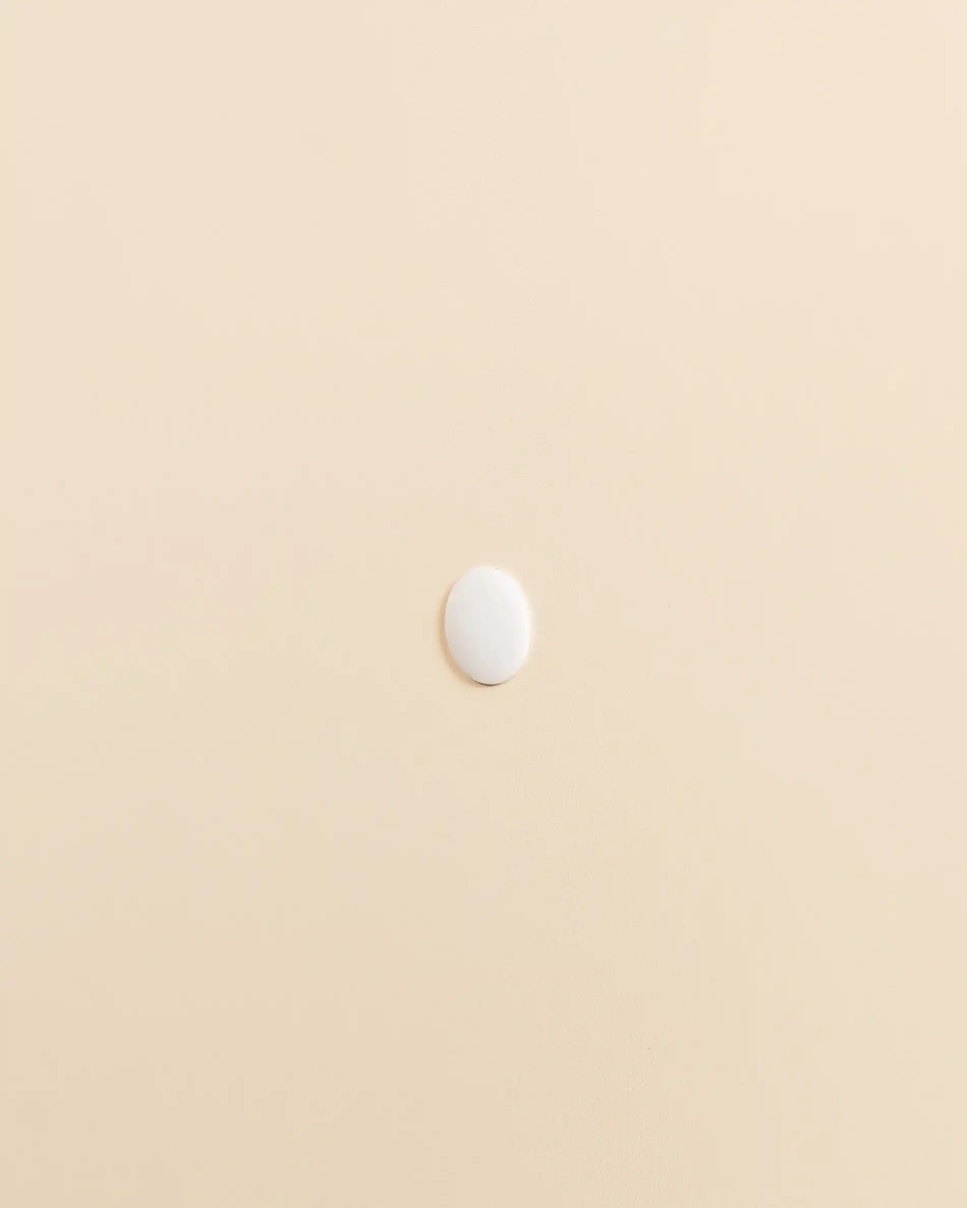 Cache-vis beige crème PILOTIS, vue de profil