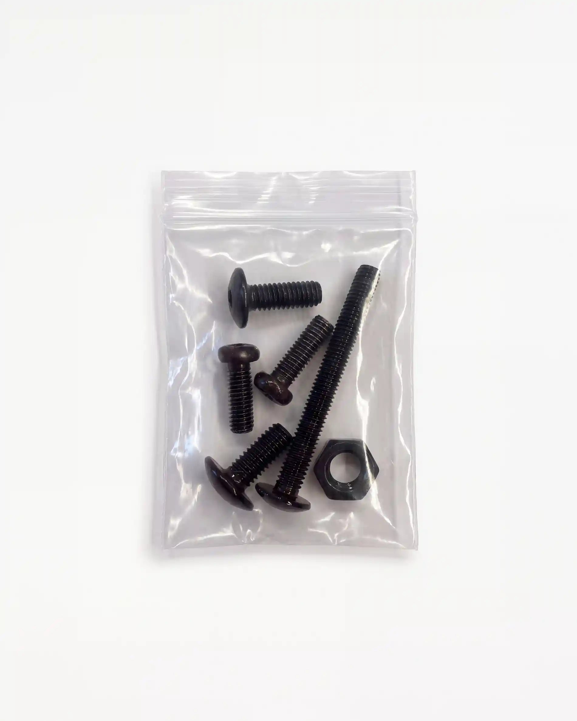 Sachet de vis noires à tête bombée et écrou hexagonal, kit de visserie PILOTIS