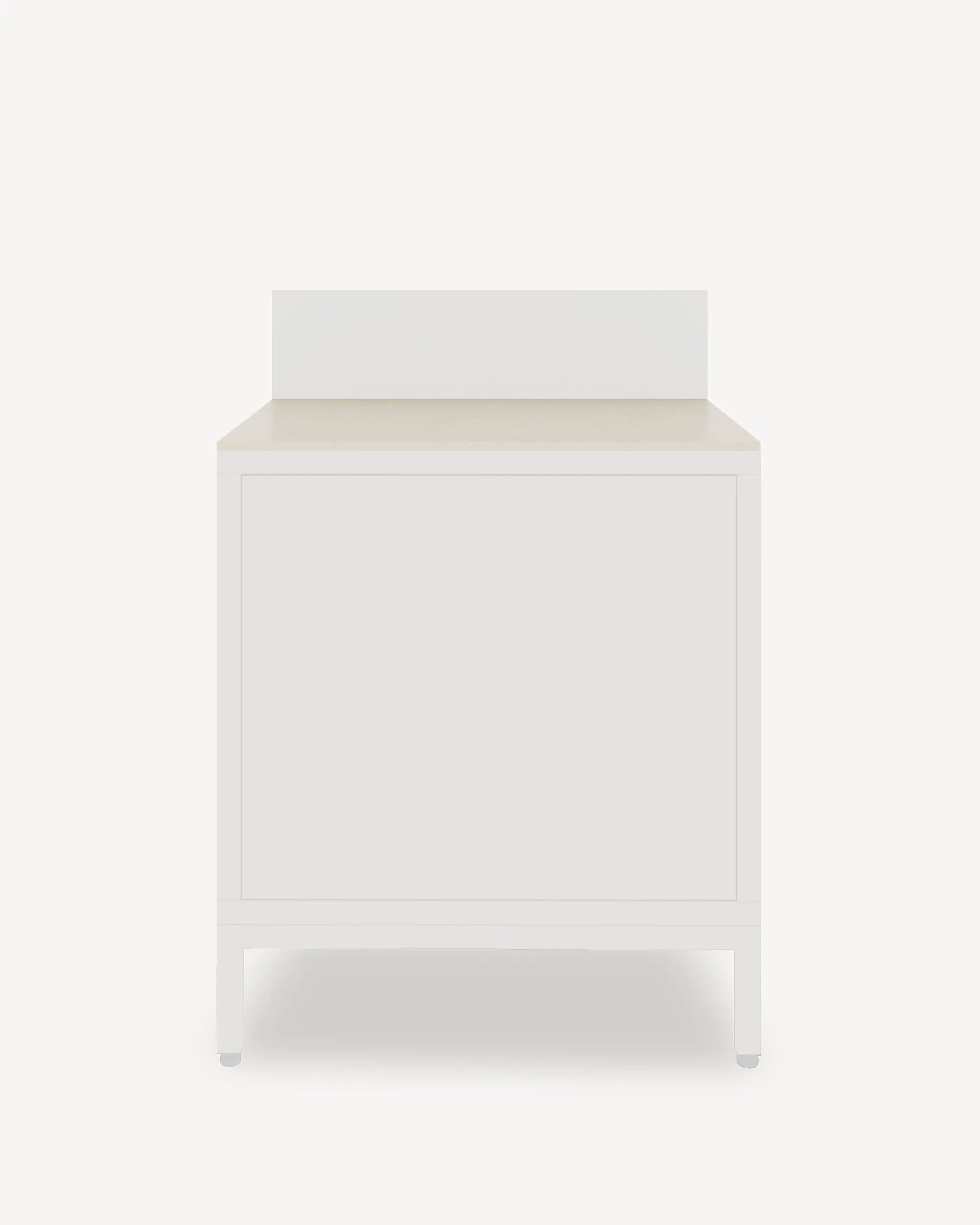 Pilotis-module Classic met beige-crèmekleurig blad en front, packshot op witte achtergrond