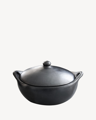 Cocotte en argile noire Chamba pour Kokko XL 22"
