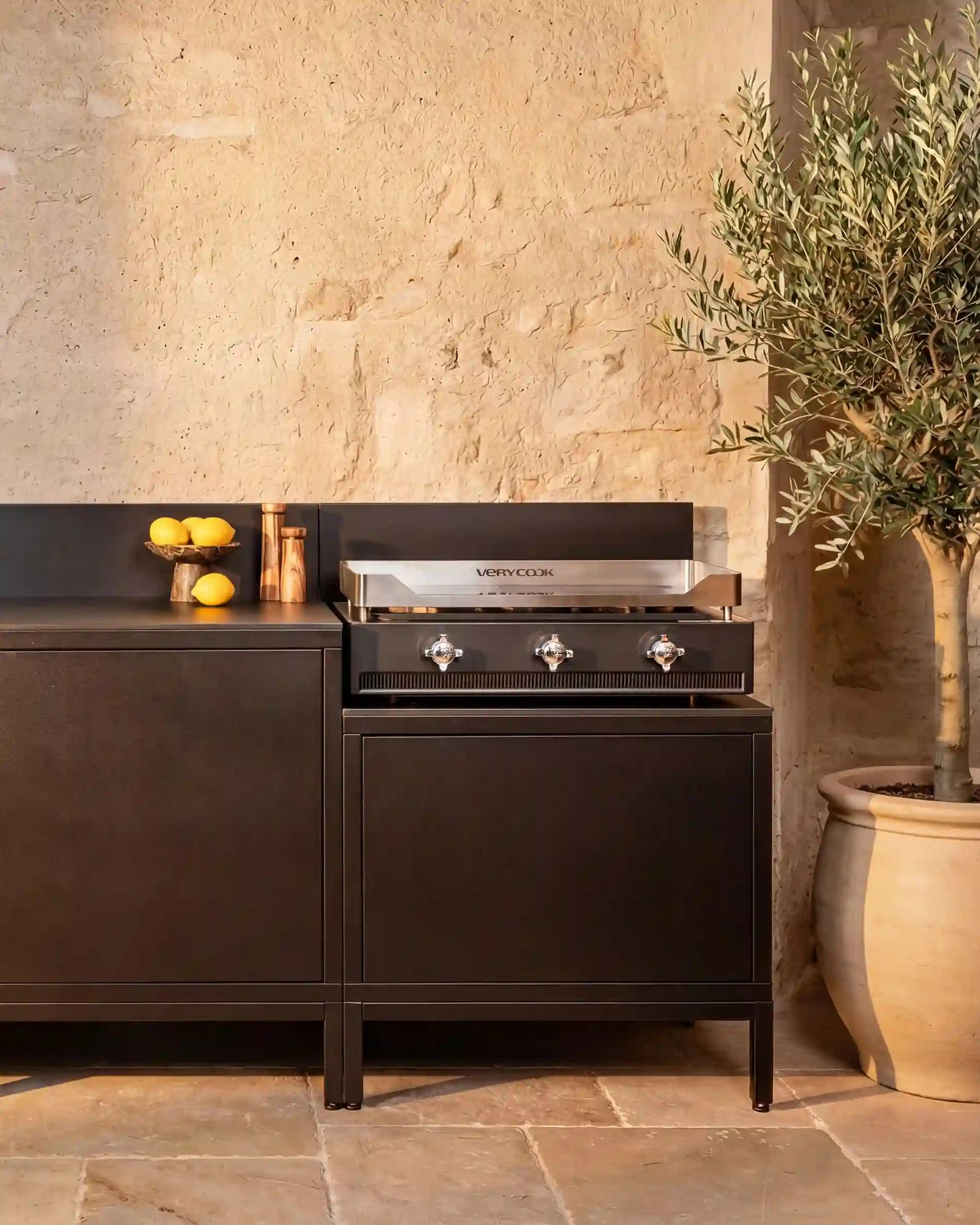 Plancha-meubel voor buitenkeuken PILOTIS