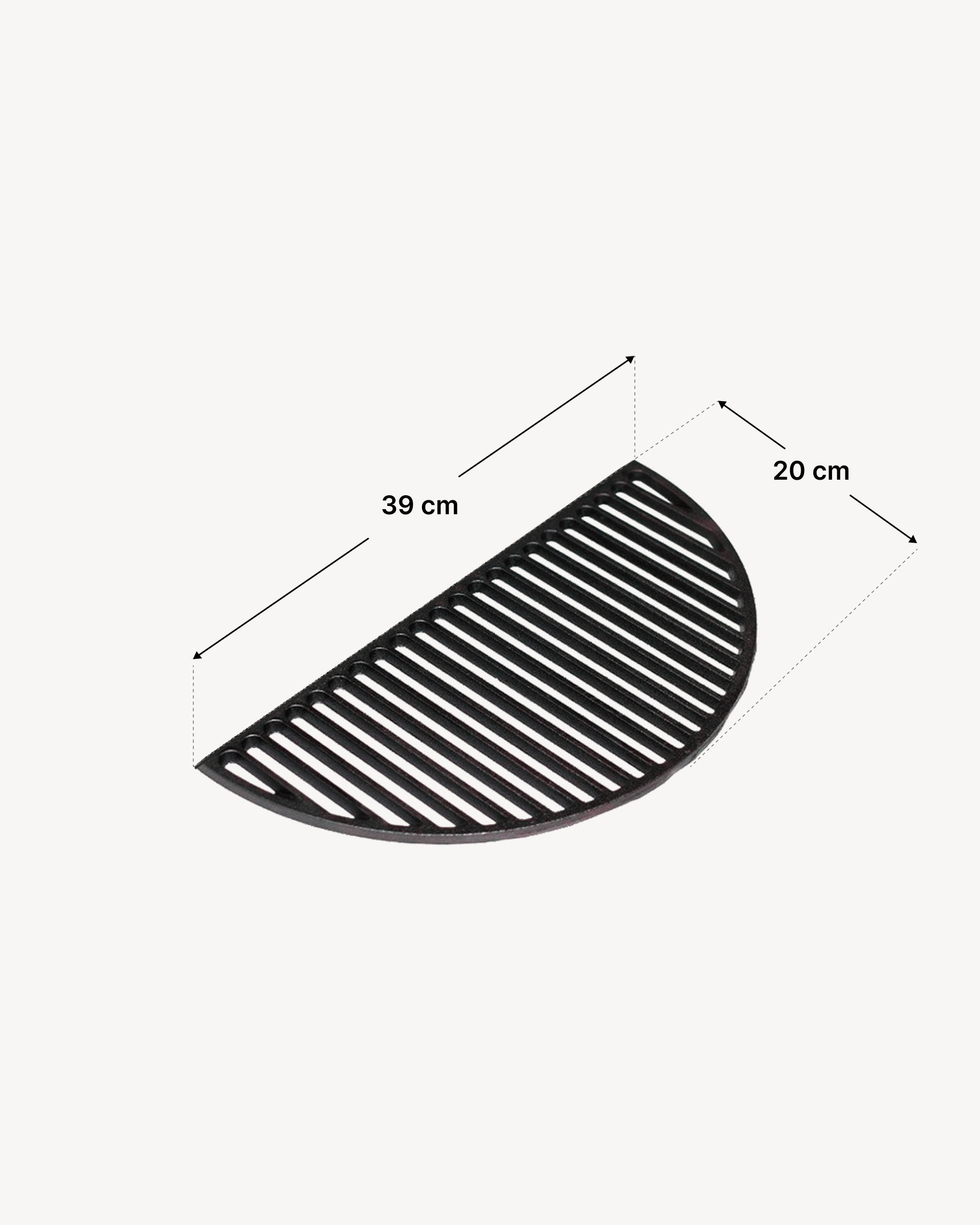 Dimensions demi grille fonte Kokko L