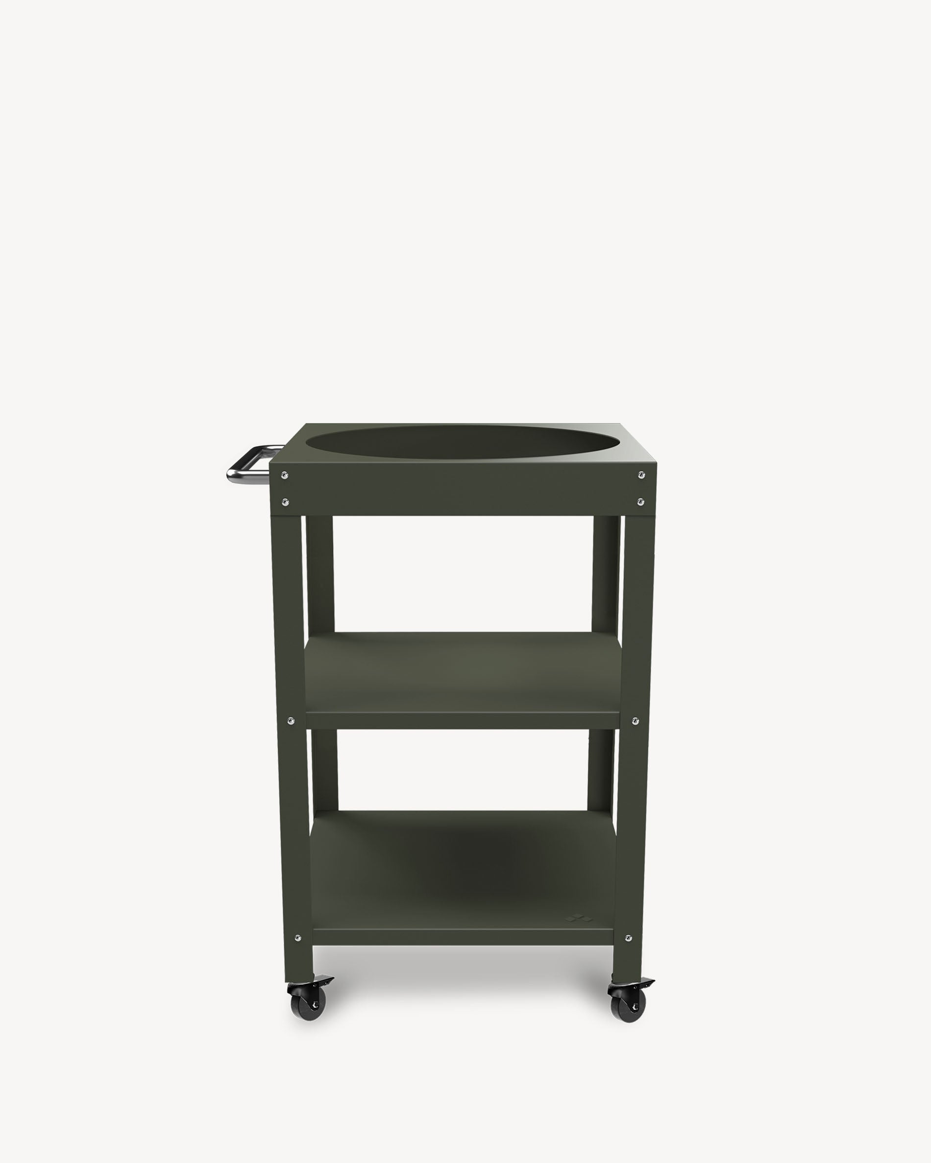 Desserte en métal vert olive pour Kokko L 18''