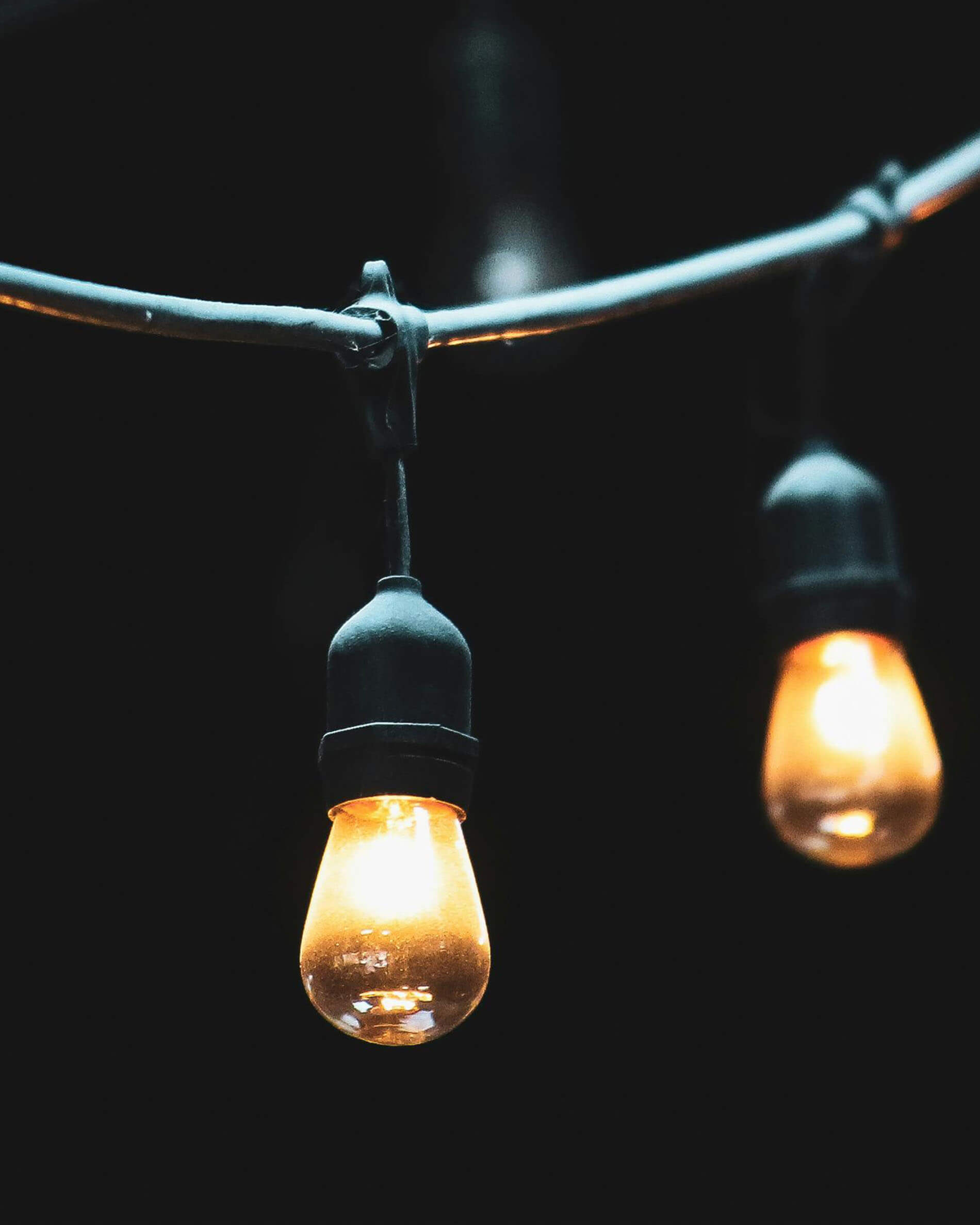 Guirlande goutte à filament