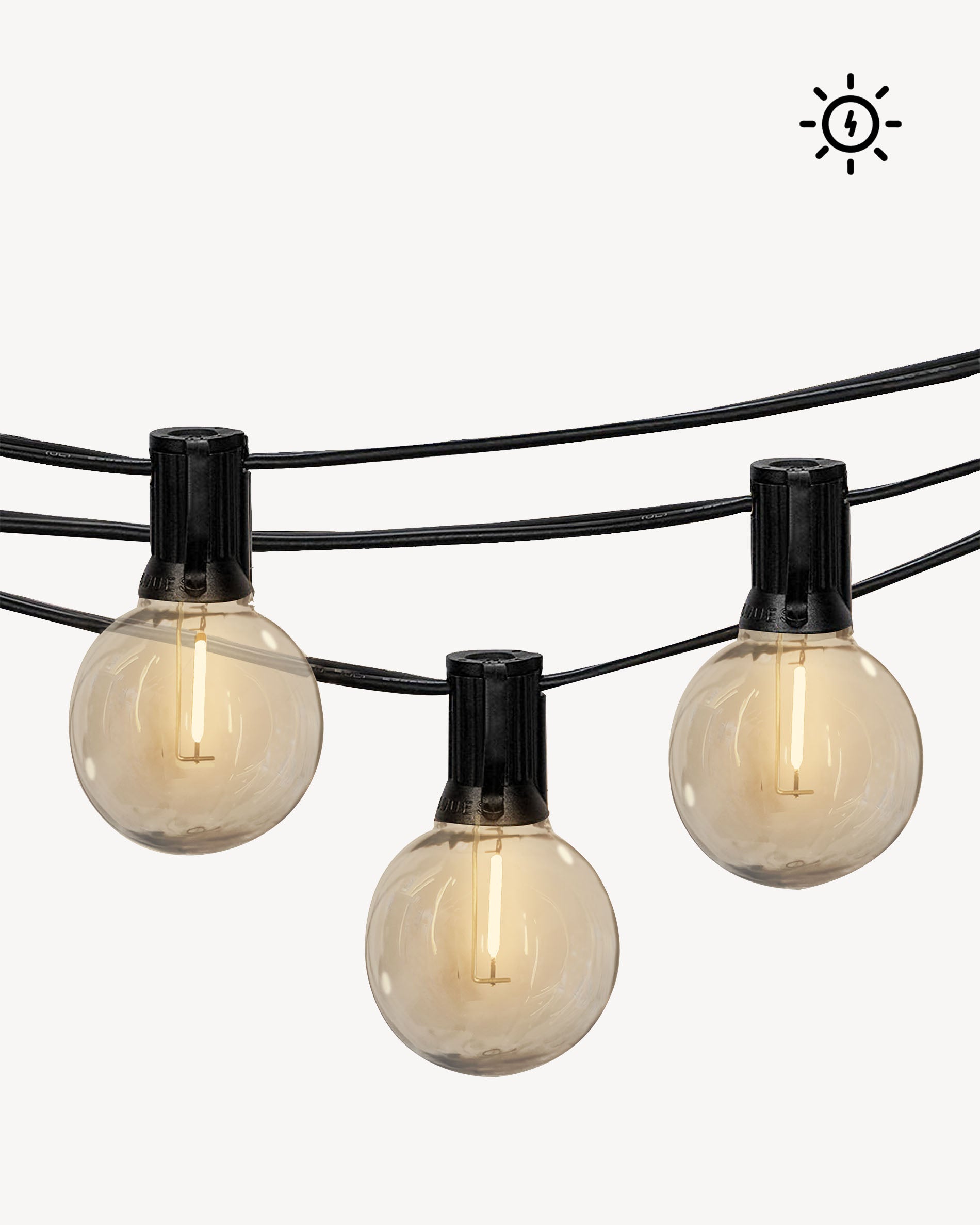 Guirlande solaire à filament