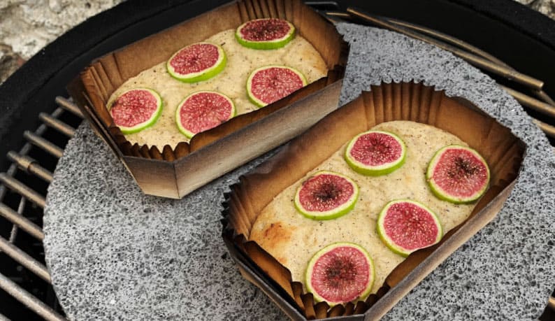 Vijgencake op lavasteen